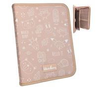 WhataBerry Premium Baby Document Holder | Baby Document Holder 16 Sections | Mini, Unisex and Elegant Folder Case | Pregnancy, Children, Family and Travel Organizer | Beige 26 x 19 x 3 cm