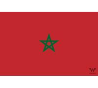 WHATABUS Sticker Flag Morocco Country Flag Sticker 8.5 x 5.5 cm