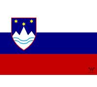 WHATABUS Sticker Flag Slovenia Country Flag Sticker 8.5 x 5.5 cm