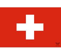 WHATABUS Sticker Flag Switzerland - Country Flag Sticker 8.5 x 5.5 cm