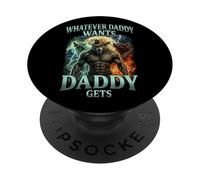 Whatever Daddy Wants Daddy Gets Alpha Wolf Meme Cringe Furry PopSockets Adhesive PopGrip