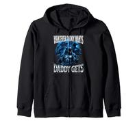 Whatever Daddy Wants Daddy Gets Alpha Wolf Meme Cringe Furry Zip Hoodie