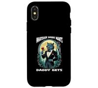 Whatever Daddy Wants Daddy Gets Werewolf Tuxedo and a Rose Case for iPhone X/XS