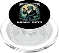 Whatever Daddy Wants Daddy Gets Werewolf Tuxedo and a Rose PopSockets PopGrip for MagSafe