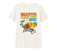 Whatever Floats Your Boat Retro Root Beer Float Summer Funny Premium T-Shirt