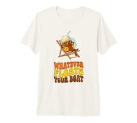 Whatever Floats Your Boat Retro Root Beer Float Summer Premium T-Shirt