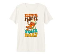 Whatever Floats Your Boat Retro Root Beer Float Summer Premium T-Shirt