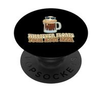 Whatever Floats Your Root Beer Float Soda Fountain Fan PopSockets Adhesive PopGrip