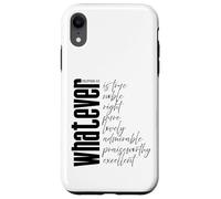 Whatever is True Philippians 4:8 Bible Verse Scripture Case for iPhone XR