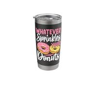 Whatever Sprinkles Your Donuts Stainless Steel Insulated Tumbler
