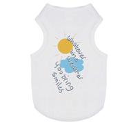 'Whatever The Weather You Bring Smiles' Pet Dog/Cat T-Shirt (PT00148244)