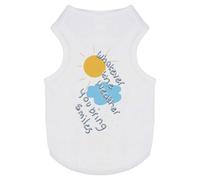 'Whatever The Weather You Bring Smiles' Pet Dog/Cat T-Shirt (PT00148245)
