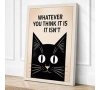 Whatever You Think It Is Canvas Wall Art Print 24x16 Inch