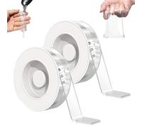 Whateveri Tape - Extra Large Double Sided Tape, Clear & Tough Tapes, Stronger Than Nails, Sided Tapes Heavy Duty, Multipurpose Mounting, Residue-Free Removal (2PCS,118in/3m)