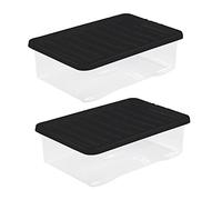 WHATMORE CRYSTAL 32L BOX & LID CLEAR (pack of 2) 10860 x 2