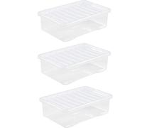 WHATMORE CRYSTAL 32L BOX & LID CLEAR (pack of 3) 10860 x 3