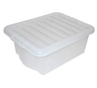 Whatmore Crystal Box & LID, Clear, 16L 10850 by Wham & Best Price Square, White