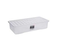 WHATMORE UK 42 Litre Crystal Storage Box and Lid, White