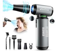 WHATOOK Electric Air Duster, 200,000 RPM, 90m/s Metal PC Cleaner