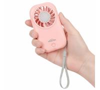 WHATOOK Mini Fan: 56g Ultra-Lightweight Handheld Fan, High Speed Portable Hand Fan with 5 Speeds, USB-C Rechargeable Small Personal Eyelash Pocket Fan for Outdoor Travel Makeup Extension Dryer