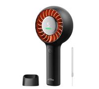 WHATOOK Portable Quiet Turbo Fan: 3-in-1 Handheld & Desk Fan with Base & Lanyard, Wide-Angle Airflow, Digital Display, USB-C Rechargeable, 5 Speeds, Up to 11H Cooling for Travel, Outdoor, Office, Gift
