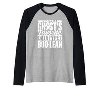 What's A Ghost's Favorite Data Type Boo-Lean Cute Ghost Boo Raglan Baseball Tee