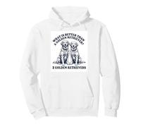 What's Better Than A Golden Retriever Two Goldens Dog Pullover Hoodie