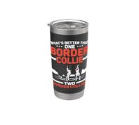 What's Better Than One Border Collie Two Border Collies Stainless Steel Insulated Tumbler