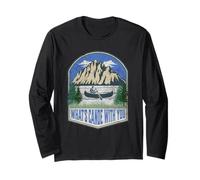 What's Canoe with You Mountain Funny Camping Canoeing Long Sleeve T-Shirt