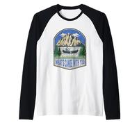 What's Canoe with You Mountain Funny Camping Canoeing Raglan Baseball Tee