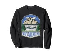 What's Canoe With You Mountain Funny Camping Canoeing Sweatshirt