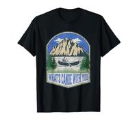 What's Canoe with You Mountain Funny Camping Canoeing T-Shirt