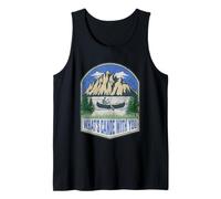 What's Canoe with You Mountain Funny Camping Canoeing Tank Top