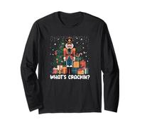 What's Crackin? Funny and Cute Nutcracker Long Sleeve T-Shirt