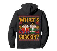 What's Crackin Kids Christmas Nutcracker Family Ugly Sweater Pullover Hoodie