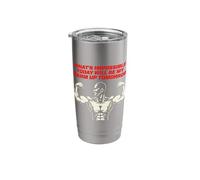 What's Impossible Today Will Be My Warm Up Tomorrow Fitness Stainless Steel Insulated Tumbler