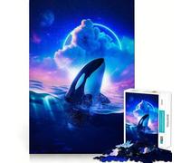 Whats In Above The Sea Jigsaw Puzzle 1000 Think Boost Game Tight Lock No Loose Pieces Interactive Brain Challenge for Home (38x52cm)
