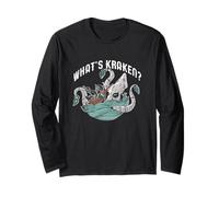 What's Kraken Funny Cephalod Meme Crackin' Pun Long Sleeve T-Shirt