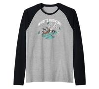 What's Kraken Funny Cephalod Meme Crackin' Pun Raglan Baseball Tee