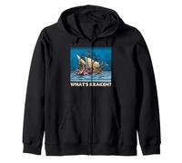 What's Kraken Sea Monster Octopus Pirate Ship Nautical Pun Zip Hoodie