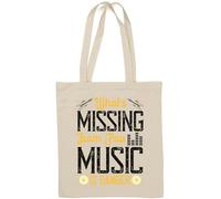 What's Missing from pop Music is Danger Singer Slogan Natural Cotton Tote Bag White