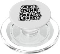 what's more punk than the public library intellectual joke PopSockets PopGrip for MagSafe