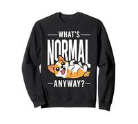 What's Normal Anyway? | Weirdo Funny Cute Corgi Dog Lovers Sweatshirt
