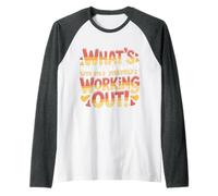 What's On My Mind Working Out Fitness Thoughts - Raglan Baseball Tee