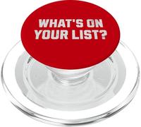 What's On Your List? Funny Santa Claus Costume PopSockets PopGrip for MagSafe