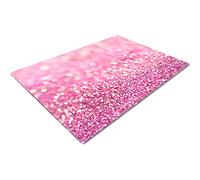 Whats On Your Wall.com Chopping Boards | Glass Worktop Savers | Heat Resistant | Catering Chopping Boards | Glass | Over The Sink Chopping Board | Large | Pink Glitter Effect