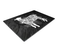 Whats On Your Wall.com Glass Chopping Board 50 x 40 | Kitchen Worktop Protector | Multifunctional Cutting Board | Work Top Savers | Kitchen Accessories | Extra Large | Lamb Cuts