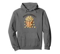 What's Poppin' Popcorn Movie Theater Love Popcorn Pullover Hoodie