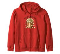 What's Poppin' Popcorn Movie Theater Love Popcorn Zip Hoodie
