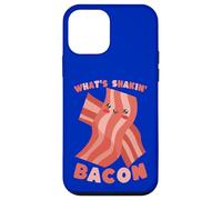 What's Shakin' Bacon Funny Pun Cartoon Food Case for iPhone 12 mini